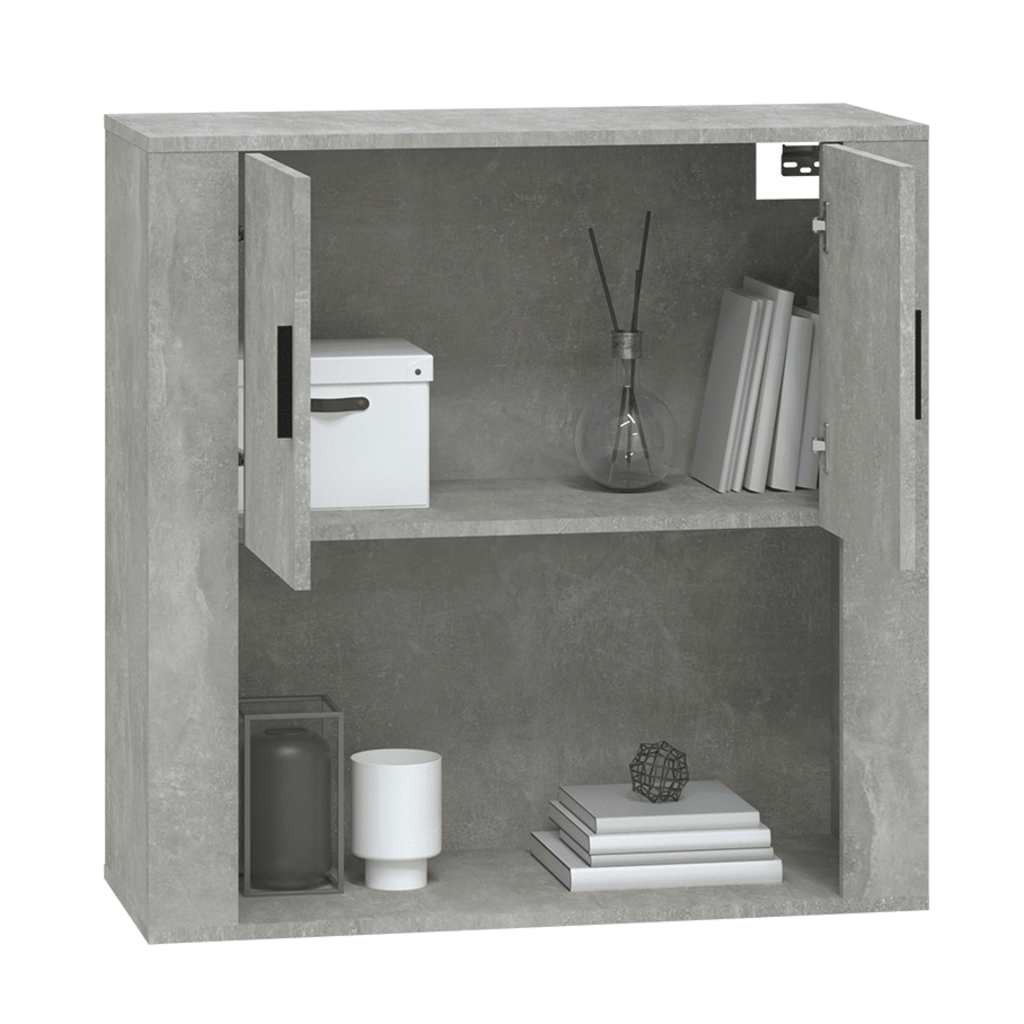 vægskab 80x33x80 cm konstrueret træ betongrå