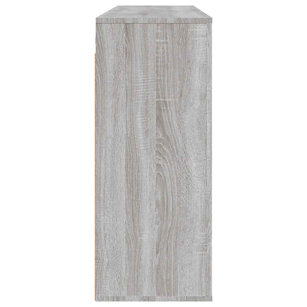 vægskab 80x33x80 cm konstrueret træ grå sonoma-eg