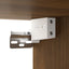 vægskab 80x33x80 cm konstrueret træ brun egetræsfarve