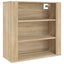 vægskab 80x33x80 cm konstrueret træ sonoma-eg