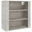 vægskab 80x33x80 cm konstrueret træ betongrå