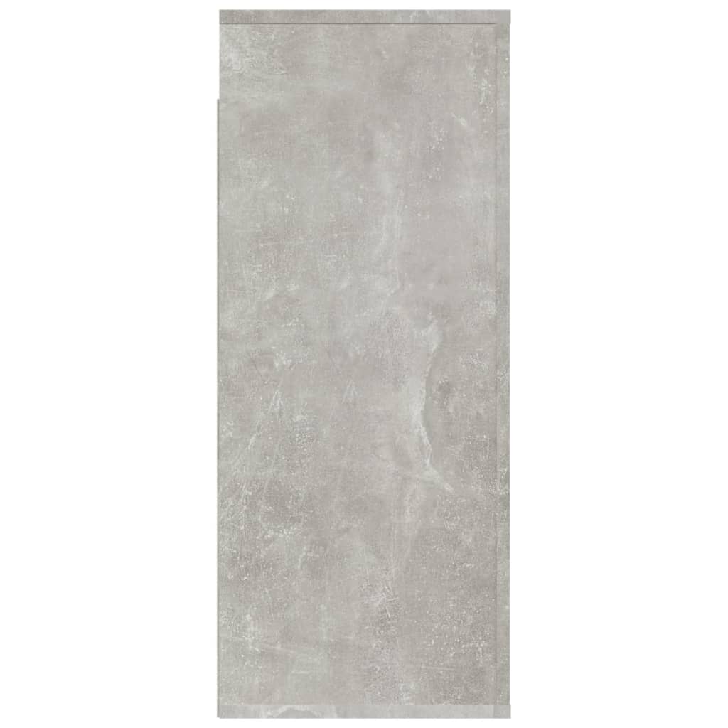 vægskab 80x33x80 cm konstrueret træ betongrå