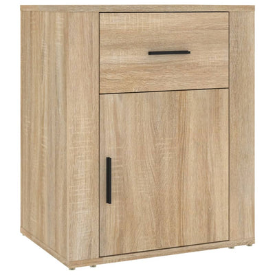 sengebord 50x36x60 cm konstrueret træ Sonoma egetræsfarve