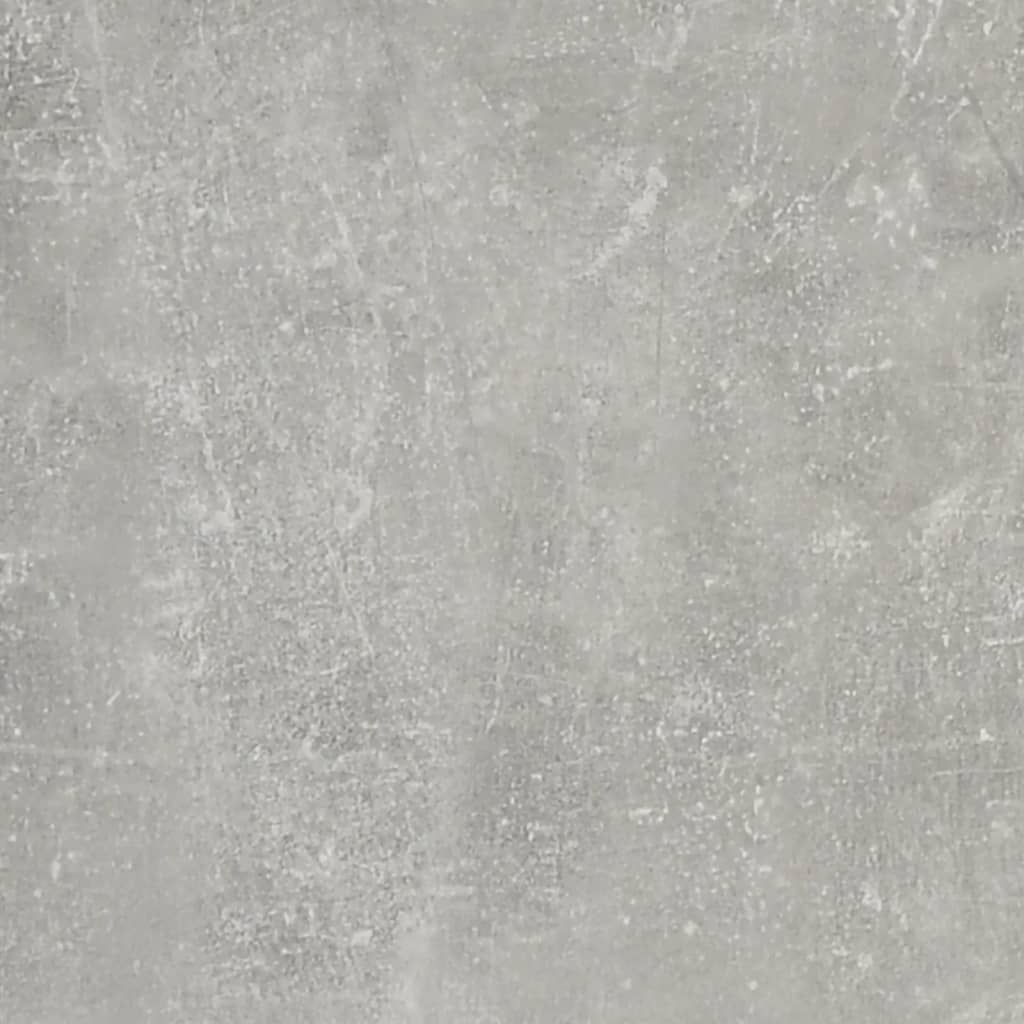 sengebord 60x36x45 cm konstrueret træ betongrå