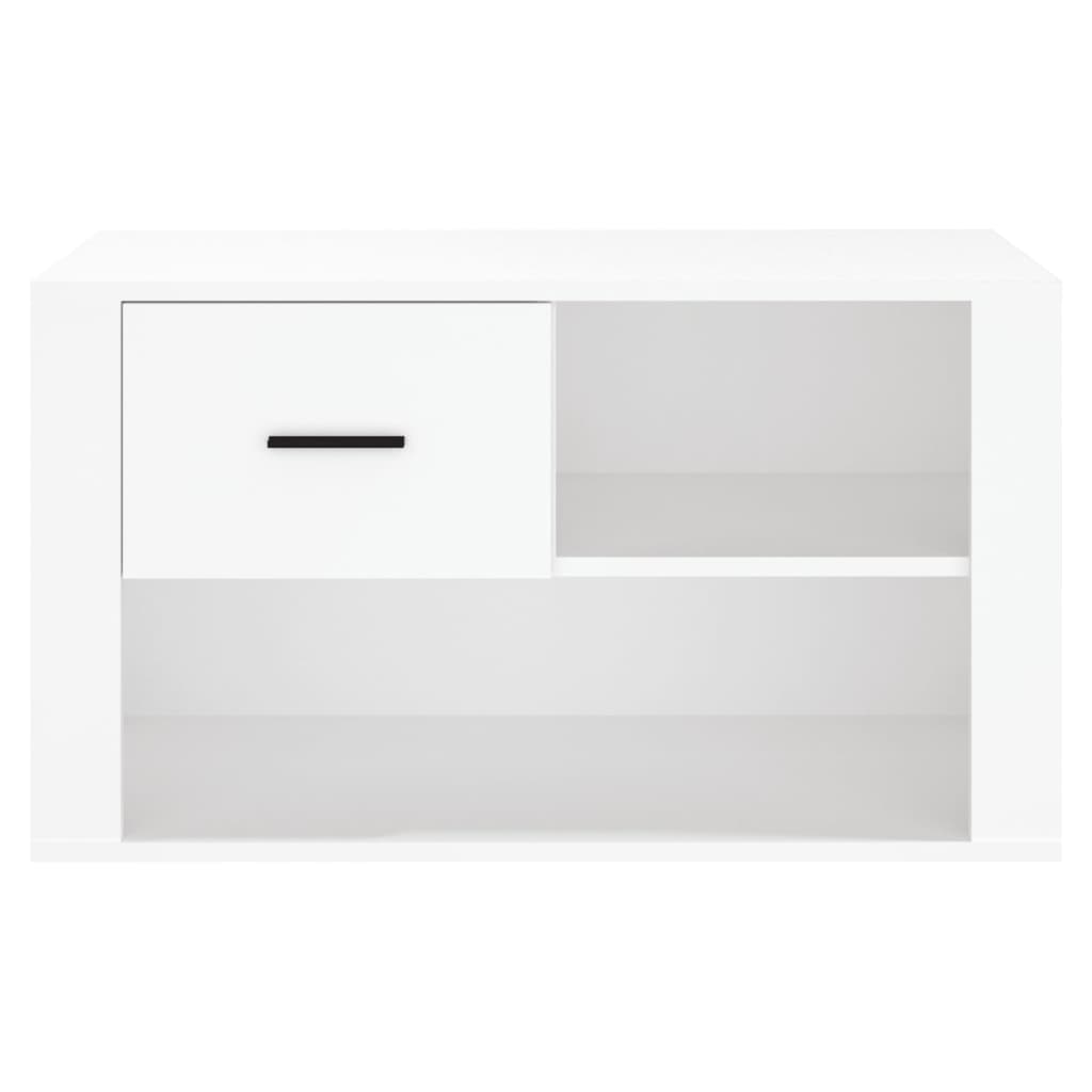 skoreol 80x35x45 cm konstrueret træ hvid