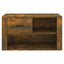 skoskab 80x35x45 cm konstrueret træ røget egetræsfarve