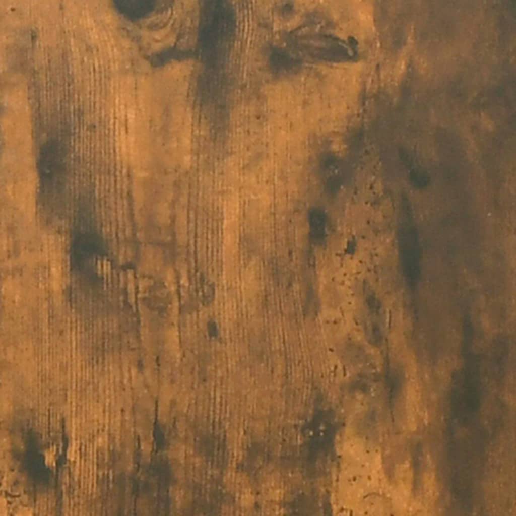 væghængte sengeborde 2 stk. 50x36x40 cm Røget egetræ