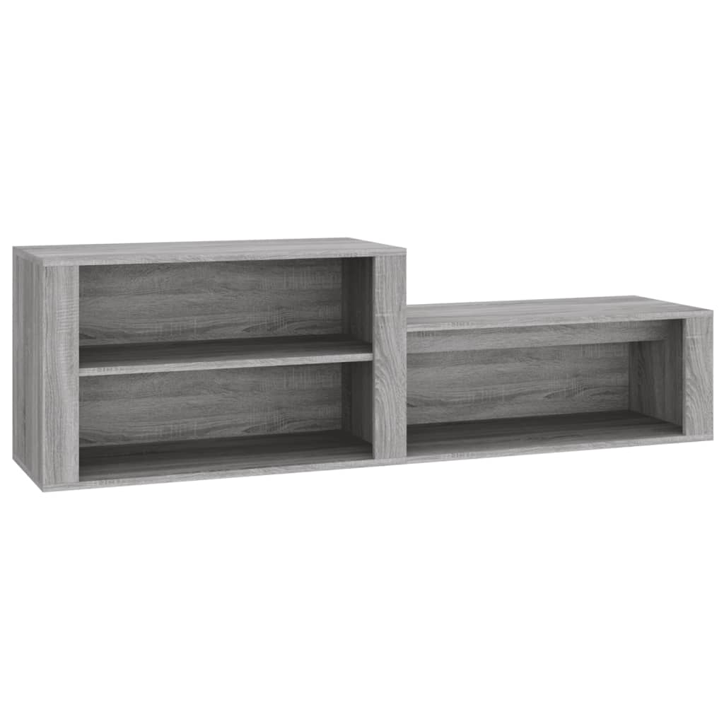 skoskab 150x35x45 cm konstrueret træ grå sonoma-eg