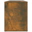 skoskab 100x35x45 cm konstrueret træ røget egetræsfarve