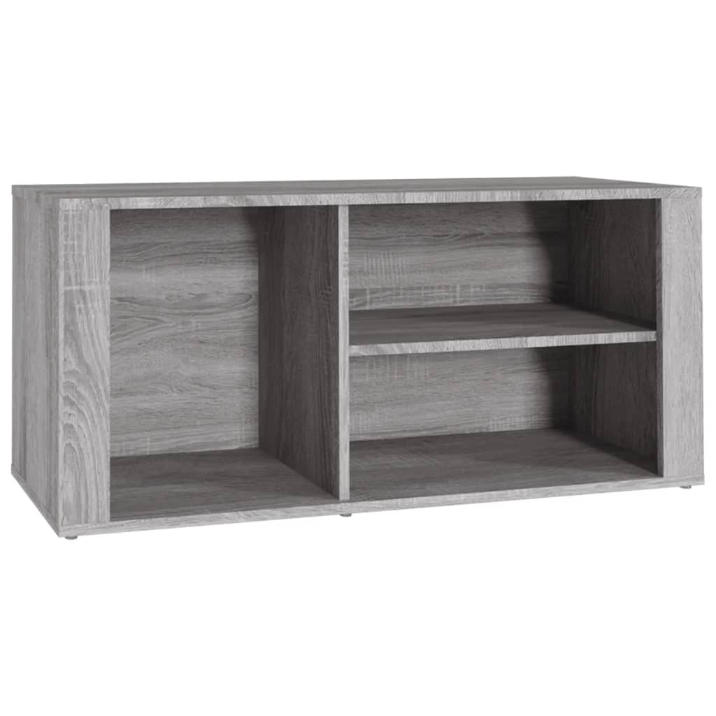 skoskab 100x35x45 cm konstrueret træ grå sonoma-eg