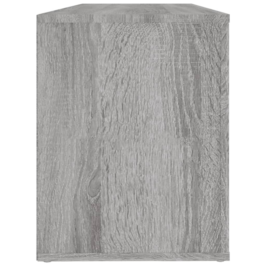 skoskab 100x35x45 cm konstrueret træ grå sonoma-eg