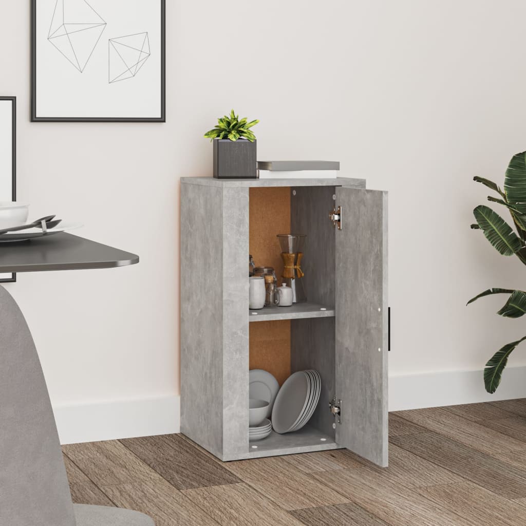 skænk 40x33x70 cm konstrueret træ betongrå