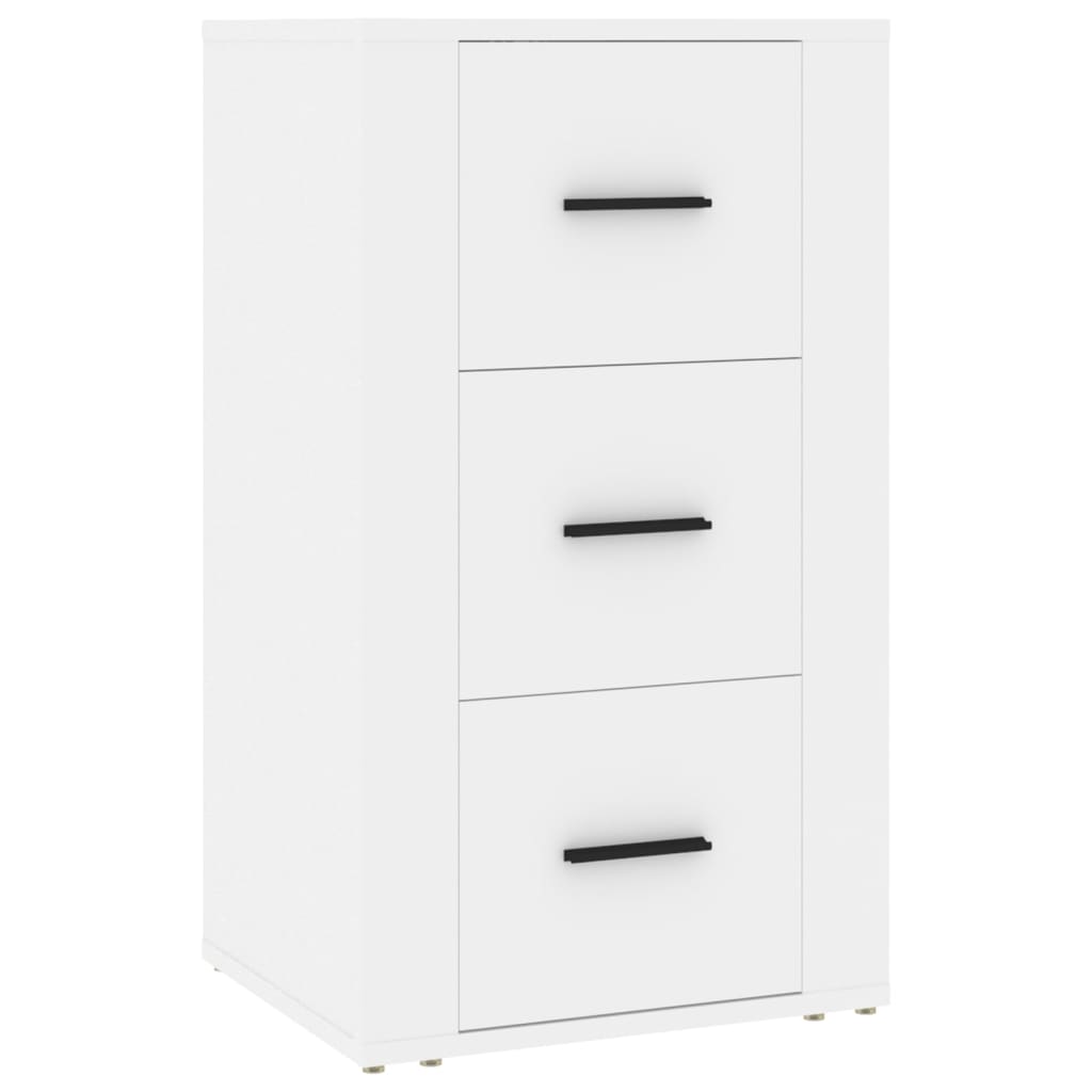 skænk 40x33x70 cm konstrueret træ hvid