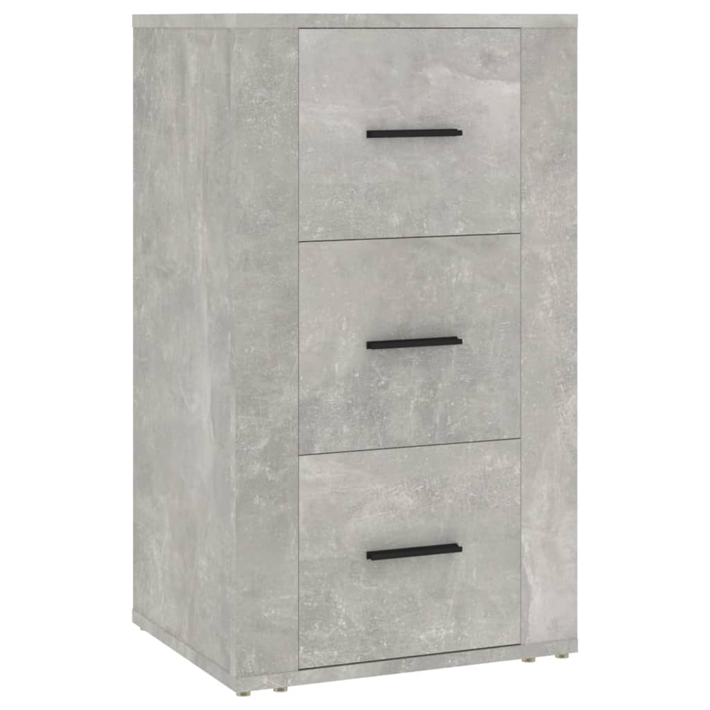 skænk 40x33x70 cm konstrueret træ betongrå