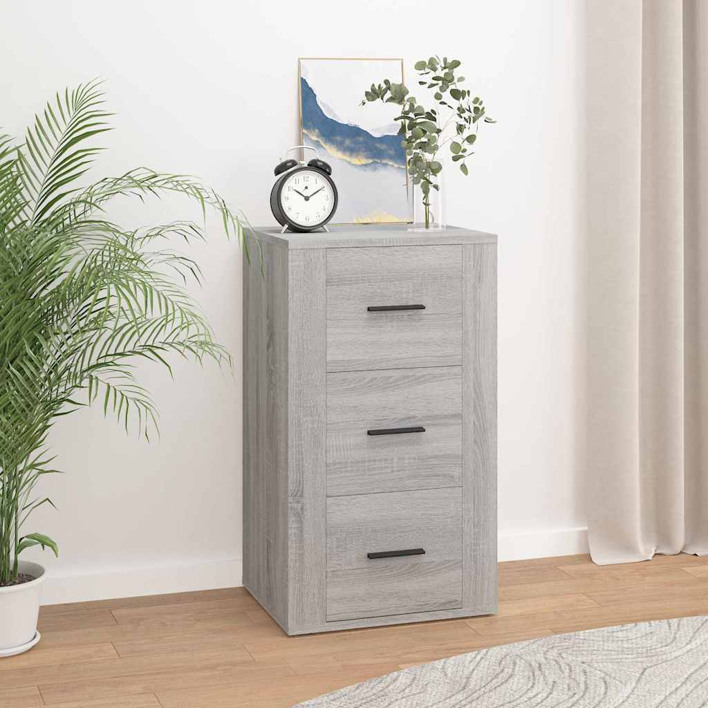 skænk 40x33x70 cm konstrueret træ grå sonoma-eg