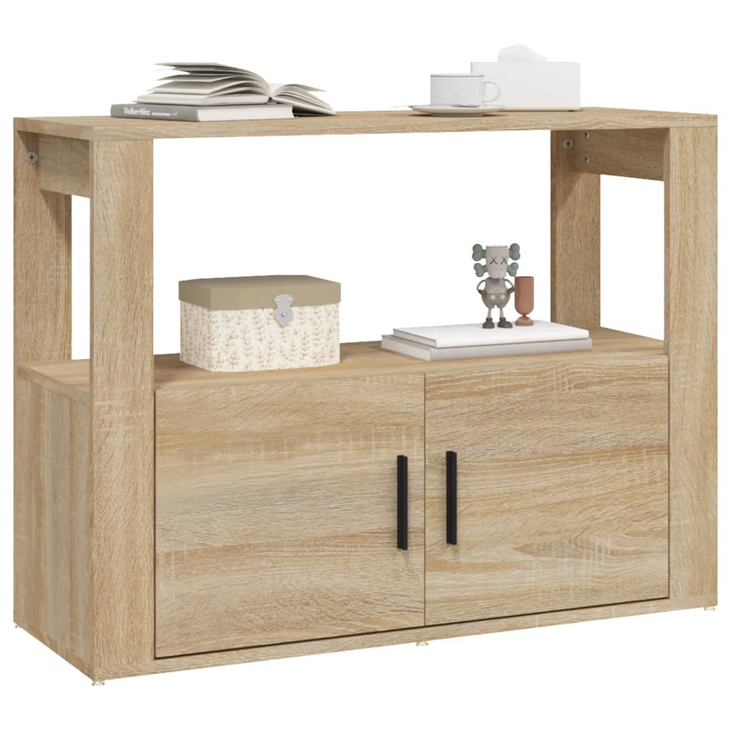 skænk 80x30x60 cm konstrueret træ sonoma-eg