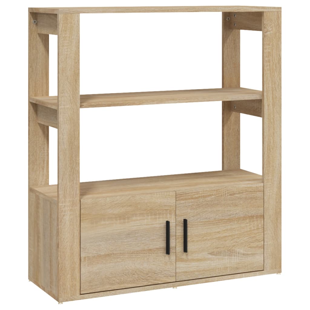 skænk 80x30x90 cm konstrueret træ sonoma-eg