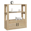 skænk 80x30x90 cm konstrueret træ sonoma-eg