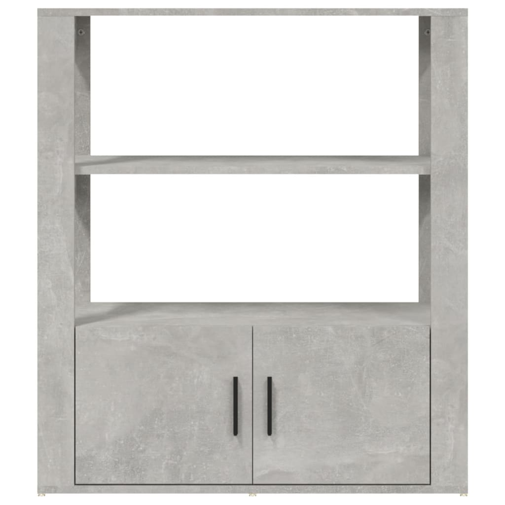 skænk 80x30x90 cm konstrueret træ betongrå
