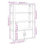 skænk 80x30x119,5 cm konstrueret træ sonoma-eg
