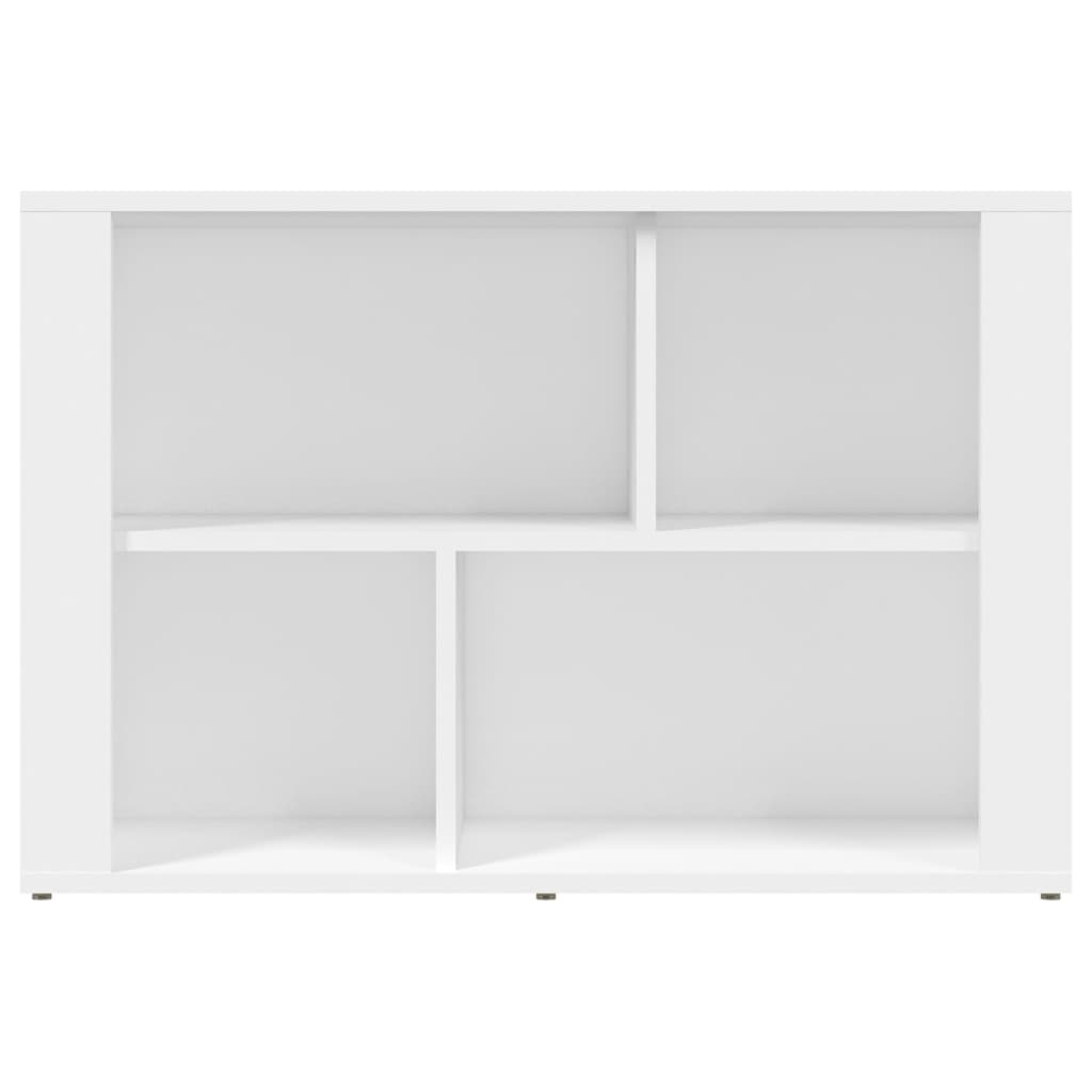 skænk 80x30x54 cm konstrueret træ hvid