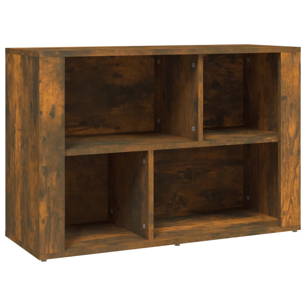 skænk 80x30x54 cm konstrueret træ røget egetræsfarve