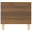 sofabord 90x49x45 cm konstrueret træ brun egetræsfarve
