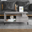 sofabord 90x49x45 cm konstrueret træ Grå sonoma-eg