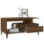 sofabord 90x49x45 cm konstrueret træ brun egetræsfarve