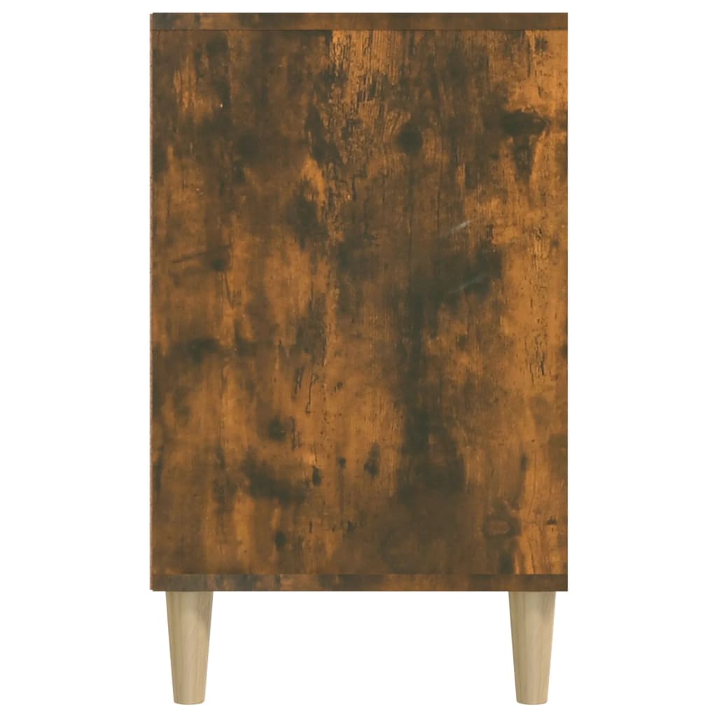 skoskab 102x36x60 cm konstrueret træ røget egetræsfarve