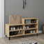 skoreol 102x36x60 cm konstrueret træ sonoma-eg