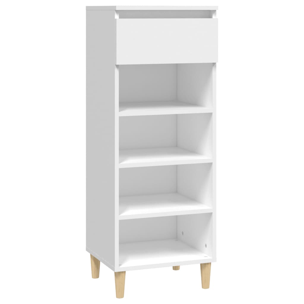 skoreol 40x36x105 cm konstrueret træ hvid