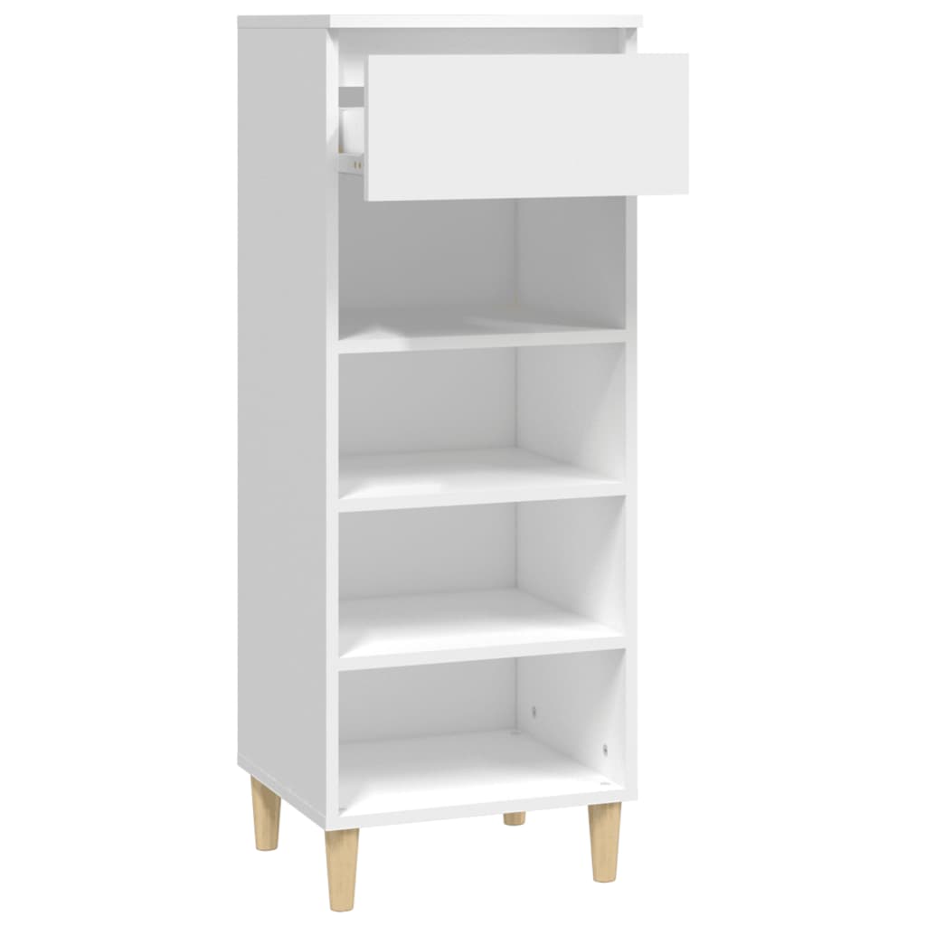 skoreol 40x36x105 cm konstrueret træ hvid