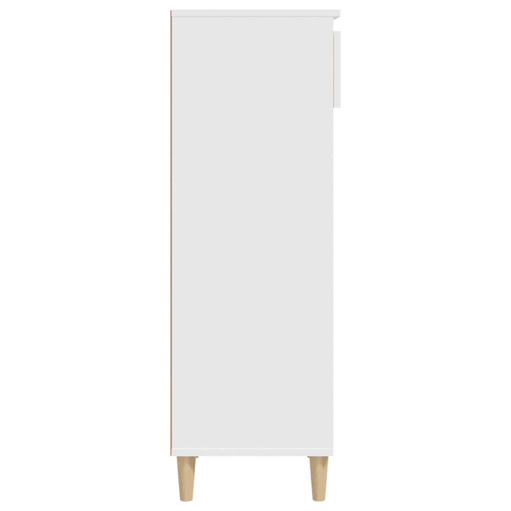 skoreol 40x36x105 cm konstrueret træ hvid