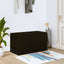 væghængt skoskab 70x35x38 cm konstrueret træ sort