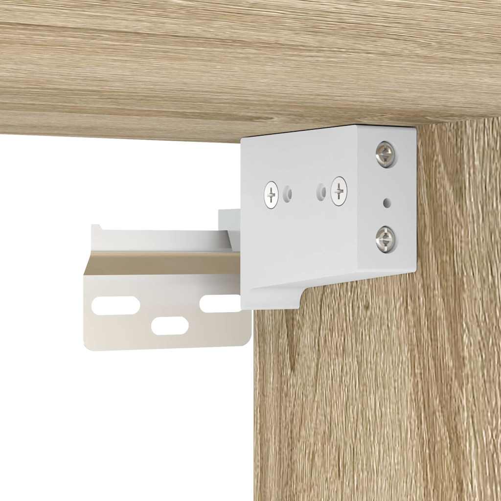 væghængt skoskab 100x35x38 cm konstrueret træ Sonoma-eg