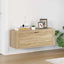 væghængt skoskab 100x35x38 cm konstrueret træ Sonoma-eg