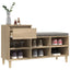 skoreol 102x36x60 cm konstrueret træ sonoma-eg
