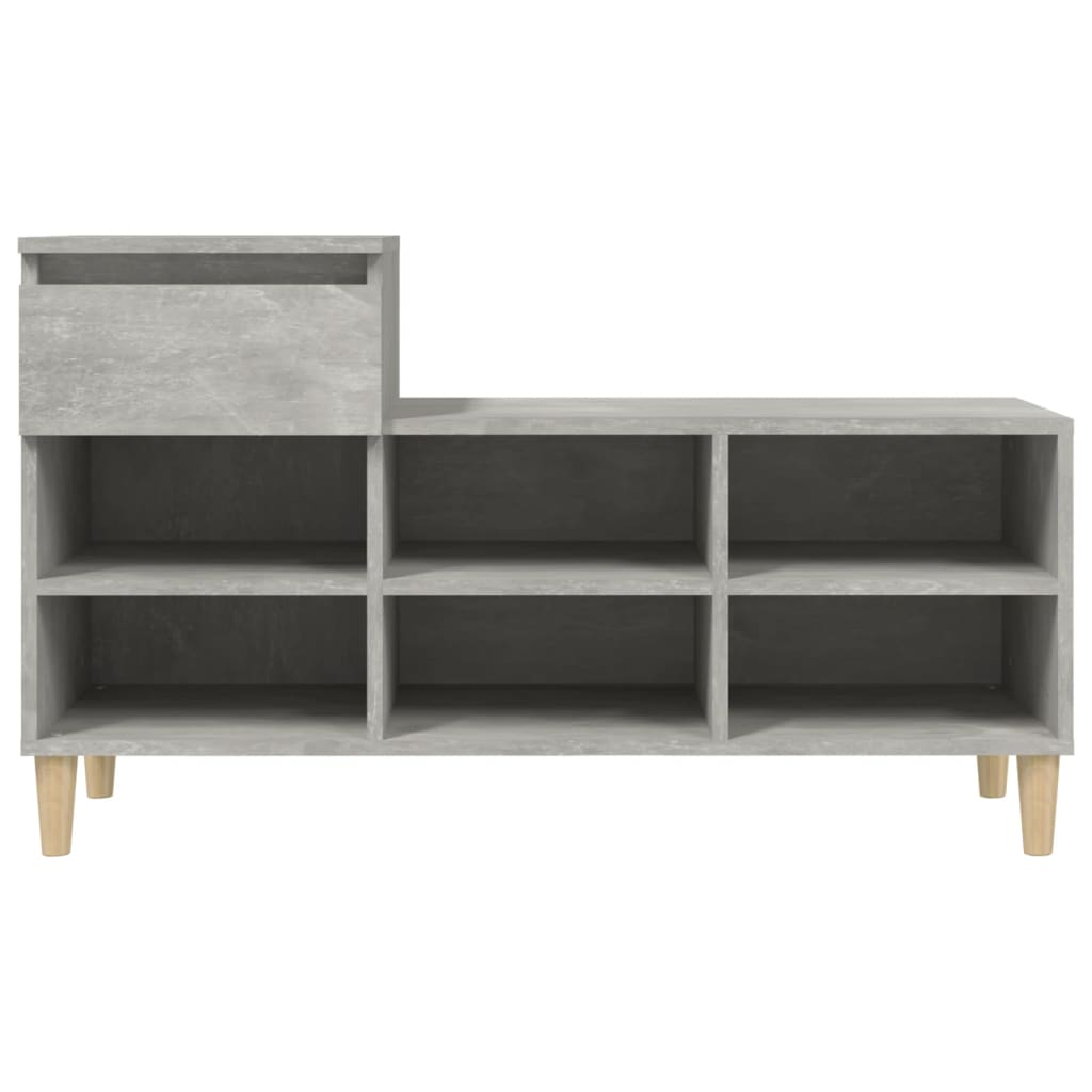 skoreol 102x36x60 cm konstrueret træ betongrå