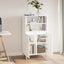 skab 60x36x110 cm konstrueret træ hvid