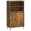 skab 60x36x110 cm konstrueret træ Røget egetræ