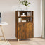 skab 60x36x110 cm konstrueret træ Røget egetræ