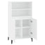 skab 60x36x110 cm konstrueret træ hvid