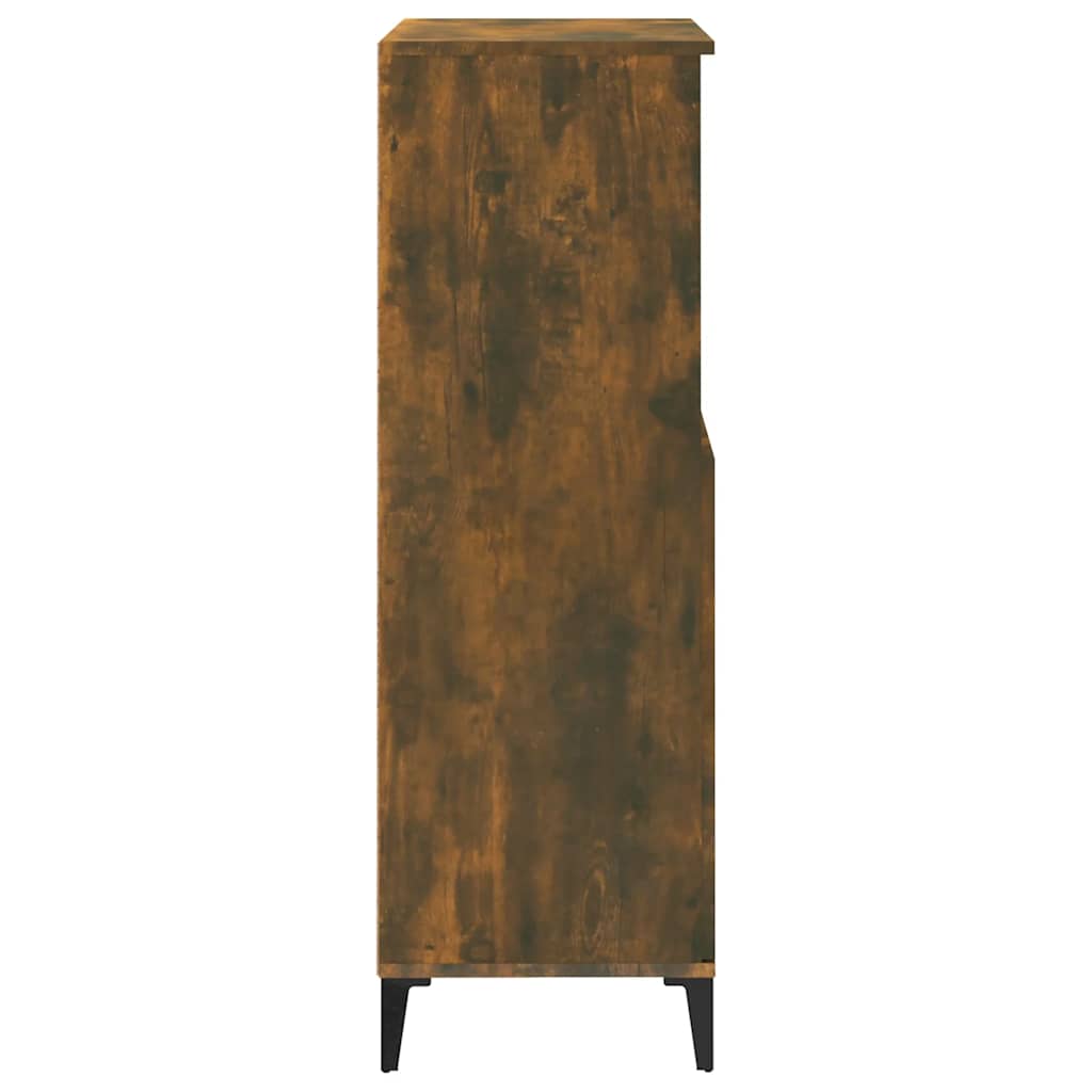 skab 60x36x110 cm konstrueret træ Røget egetræ