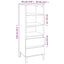 skab 40x36x110 cm konstrueret træ Sonoma-eg