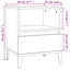 sengeborde 2 stk. 40x35x50 cm hvid