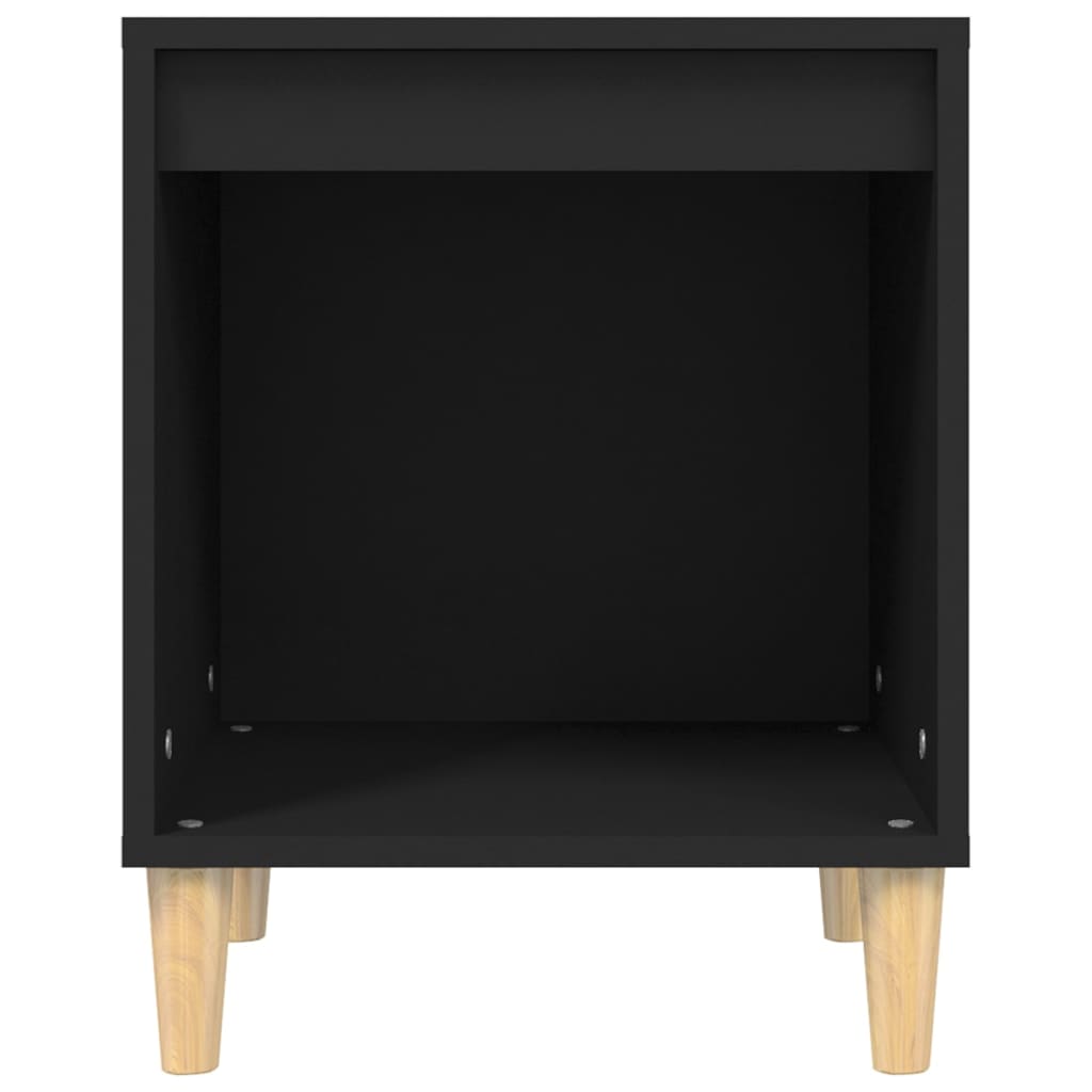 sengeborde 2 stk. 40x35x50 cm sort