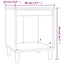 sengeborde 2 stk. 40x35x50 cm sort