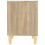 sengeborde 2 stk. 40x35x50 cm sonoma-eg