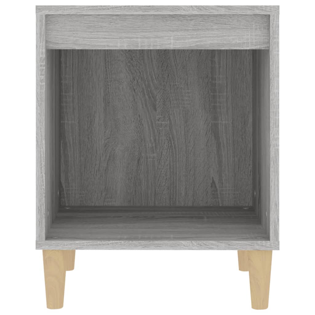 sengeborde 2 stk. 40x35x50 cm grå sonoma